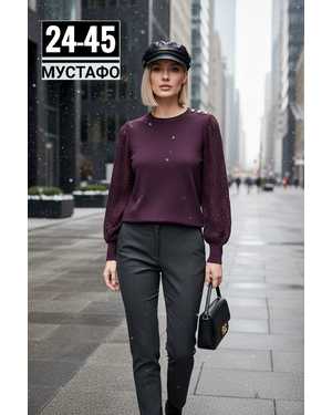 СВИТЕР ТКАНЬ ТЁПЛЫЙ КАШЕМИР ЛАПША