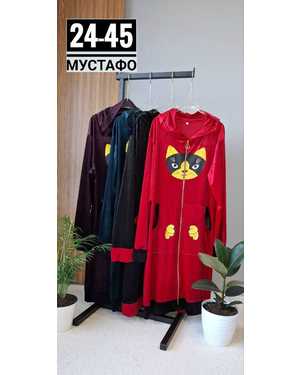 ХАЛАТ ТКАНЬ КОРОЛЕВСКИЙ ВЕЛЮР