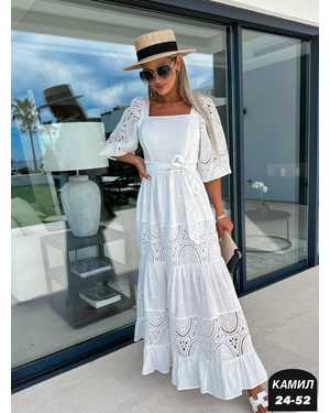 ПЛАТЬЕ ТКАНЬ ХБ / МАРЛЁВКА