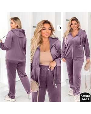 ЖЕНСКИЙ КОСТЮМ ДВОЙКА ТКАНЬ ВЕЛЮР