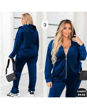 ЖЕНСКИЙ КОСТЮМ ДВОЙКА ТКАНЬ ВЕЛЮР