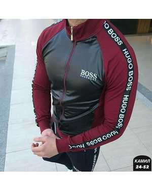 МУЖСКОЙ КОСТЮМ ДВОЙКА ТКАНЬ ТРИКОТАЖ И ЭКО КОЖА