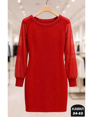 ПЛАТЬЕ ТКАНЬ МЯГКАЯ ВЯЗАНАЯ ТКАНЬ С БЛЕСКОМ