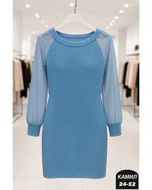 ПЛАТЬЕ ТКАНЬ МЯГКАЯ ВЯЗАНАЯ ТКАНЬ С БЛЕСКОМ