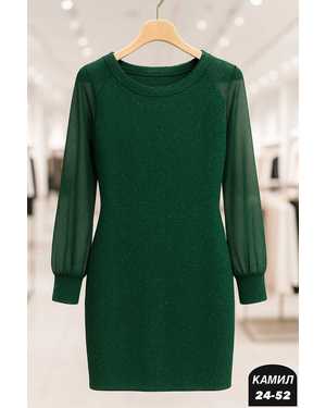 ПЛАТЬЕ ТКАНЬ МЯГКАЯ ВЯЗАНАЯ ТКАНЬ С БЛЕСКОМ
