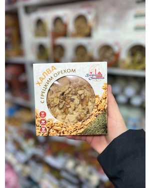 Кунжутная халва с орехами весом 250 гр