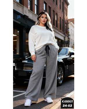 ШТАНЫ ТКАНЬ ТРОХНИТКА С НАЧЁСОМ