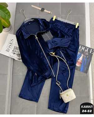 ЖЕНСКИЙ КОСТЮМ ТКАНЬ ВЕЛЮР