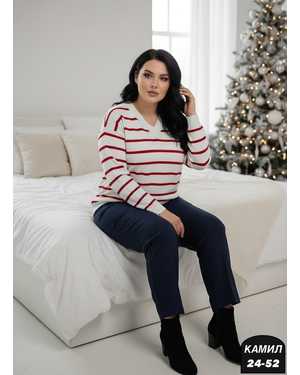 СВИТЕР ТКАНЬ ВЯЗАННЫЙ КАШЕМИР + ЛАПША