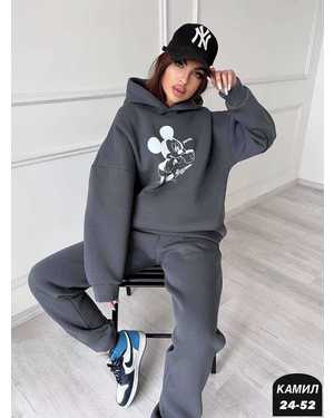 ЖЕНСКИЙ КОСТЮМ ТКАНЬ ФЛИС С НАЧЁСОМ