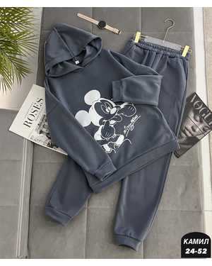 ЖЕНСКИЙ КОСТЮМ ТКАНЬ ФЛИС С НАЧЁСОМ