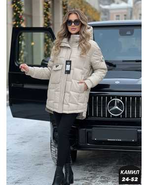 УТЕПЛЕННЫЙ КУРТКА ТКАНЬ ХОЛОФАЙБЕР