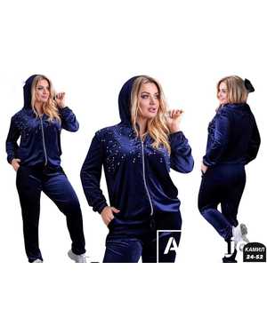 ЖЕНСКИЙ КОСТЮМ ДВОЙКА ТКАНЬ ВЕЛЮР