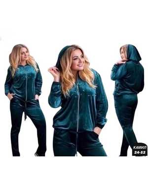 ЖЕНСКИЙ КОСТЮМ ДВОЙКА ТКАНЬ ВЕЛЮР