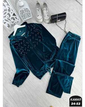 ЖЕНСКИЙ КОСТЮМ ДВОЙКА ТКАНЬ ВЕЛЮР