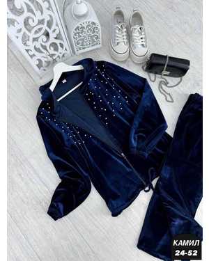 ЖЕНСКИЙ КОСТЮМ ДВОЙКА ТКАНЬ ВЕЛЮР