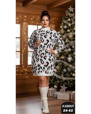 ПЛАТЬЕ-ТУНИКА ТКАНЬ ШЕРСТЬ АНГОРА