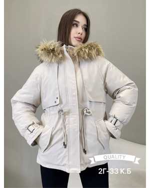 КУРТКА ТКАНЬ МЕХ СЪЕМНЫЙ