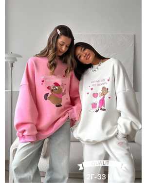 СВИТШОТ ТКАНЬ ТРЁХНИТКА С НАЧЁСОМ