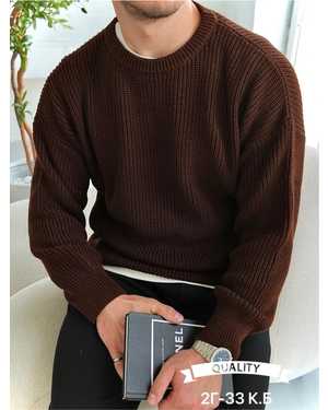 СВИТЕР ТКАНЬ ВЯЗКА КРУПНЫЙ