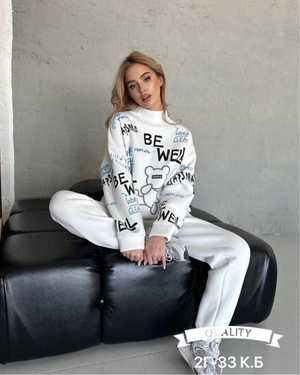 ЖЕНСКИЙ КОСТЮМ ДВОЙКА ТКАНЬ ФЛИС С З-D ПРИНТОМ