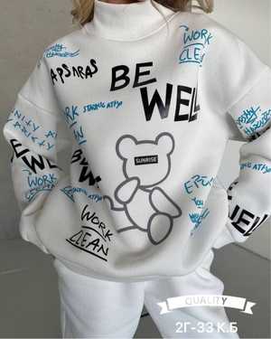 ЖЕНСКИЙ КОСТЮМ ДВОЙКА ТКАНЬ ФЛИС С З-D ПРИНТОМ