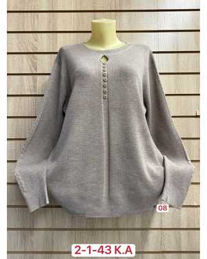 СВИТЕР ТКАНЬ ВИСКОЗА, ДАКРОН, ХЛОПОК