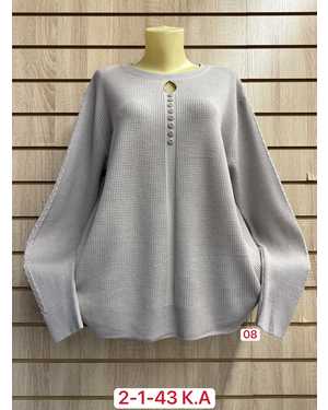 СВИТЕР ТКАНЬ ВИСКОЗА, ДАКРОН, ХЛОПОК