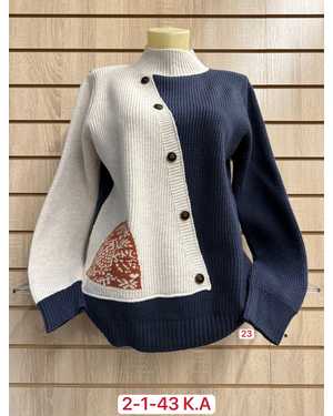 СВИТЕР ТКАНЬ 52% CASHMERE, 28% WOOL, 15% COTTON, 5% ELASTANE