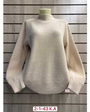 СВИТЕР ТКАНЬ 52% CASHMERE, 28% WOOL, 15% COTTON, 5% ELASTANE