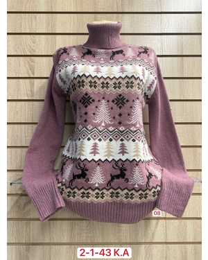 СВИТЕР ТКАНЬ 60% COTTON, 20% CASHMERE, 10% WOOL, 10% ANGORA