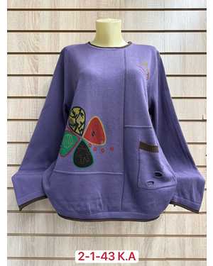 СВИТЕР ТКАНЬ 50% CASHMERE, 28% WOOL, 17% COTTON, 5% ELASTANE