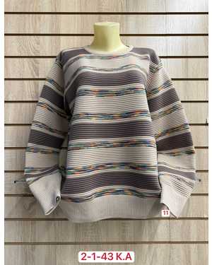 СВИТЕР ТКАНЬ 50% CASHMERE, 28% WOOL, 17% COTTON, 5% ELASTANE