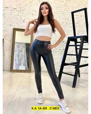 ЛЕГГИНСЫ В РАЗМЕР ТКАНЬ КОЖА