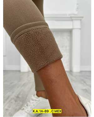 ЛЕГГИНСЫ В РАЗМЕР ТКАНЬ РУБЧИК НА ФЛИСЕ