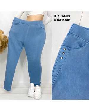 ДЖЕГГИНСЫ ТКАНЬ ДЖИНС С НАЧЕСОМ