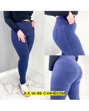 ДЖЕГГИНСЫ В РАЗМЕР ТКАНЬ ДЖИНС С НАЧЕСОМ