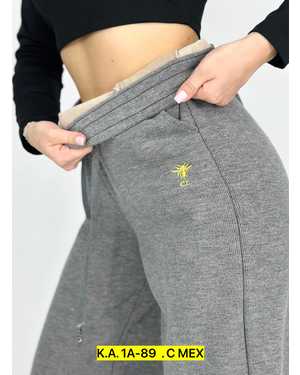 БРЮКИ В РАЗМЕР ТКАНЬ ВЕЛЬВЕТ НА ФЛИСЕ