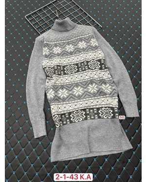 ТУНИКА ТКАНЬ 60% COTTON, 20% CASHMERE, 10% WOOL, 10% ANGORA