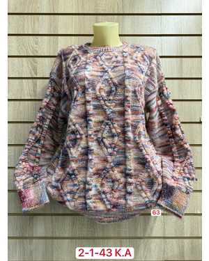 СВИТЕР ТКАНЬ ШЕРСТЬ, 70% COTTON, 20% WOOL, 10% CASHMERE