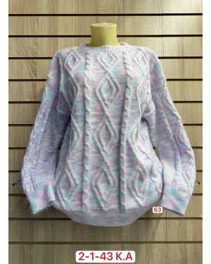 СВИТЕР ТКАНЬ ШЕРСТЬ, 70% COTTON, 20% WOOL, 10% CASHMERE