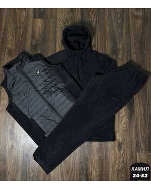 МУЖСКОЙ КОСТЮМ ТРОЙКА ТКАНЬ ДВУХСЛОЙНЫЙ ФЛИС, СИНТЕПОН