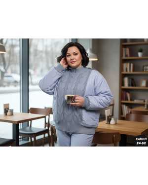 СВИТЕР ТКАНЬ ВЯЗАНЫЙ