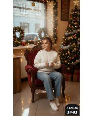 СВИТЕР ТКАНЬ ВЯЗАНЫЙ