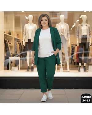 ЖЕНСКИЙ КОСТЮМ ДВОЙКА ТКАНЬ БАРБИ (ПИДЖАК С ПОДКЛАДКОЙ)