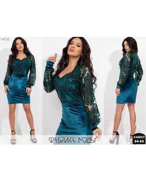 ПЛАТЬЕ ТКАНЬ ГИПЮР С ПОДКЛАДКОЙ, ВЕЛЮР