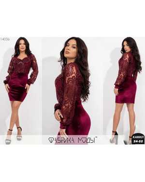 ПЛАТЬЕ ТКАНЬ ГИПЮР С ПОДКЛАДКОЙ, ВЕЛЮР