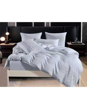 Комплект постельного белья Hotel. Ткань: Сатин-Страйп с полосками. Простыня на резинке(возможно замена на похожее)