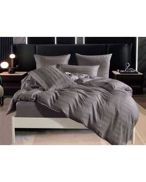 Комплект постельного белья Hotel. Ткань: Сатин-Страйп с полосками. Простыня на резинке(возможно замена на похожее)