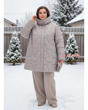 ЗИМНЯЯ КУРТКА В РАЗМЕР ТКАНЬ ХОЛОФАЙБЕР